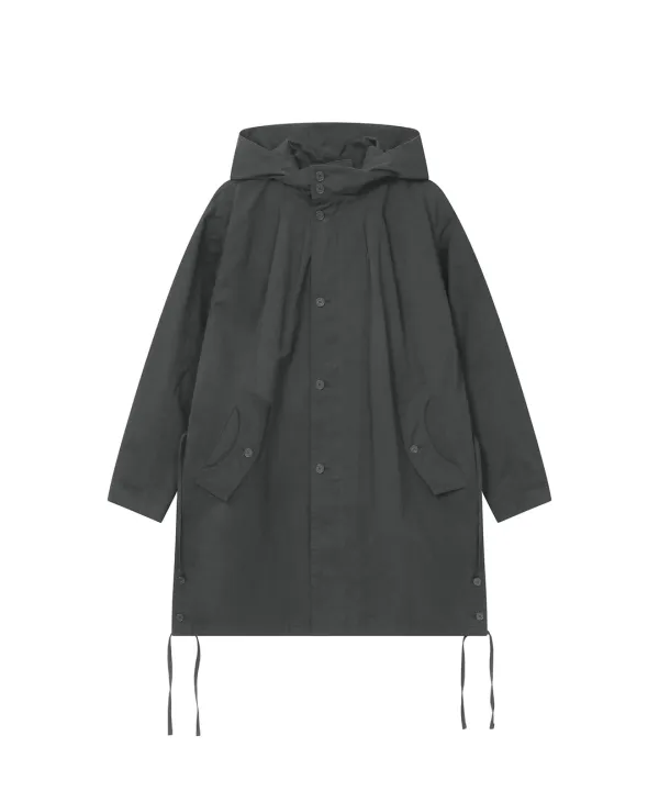 Shirring field jacket CHARCOAL