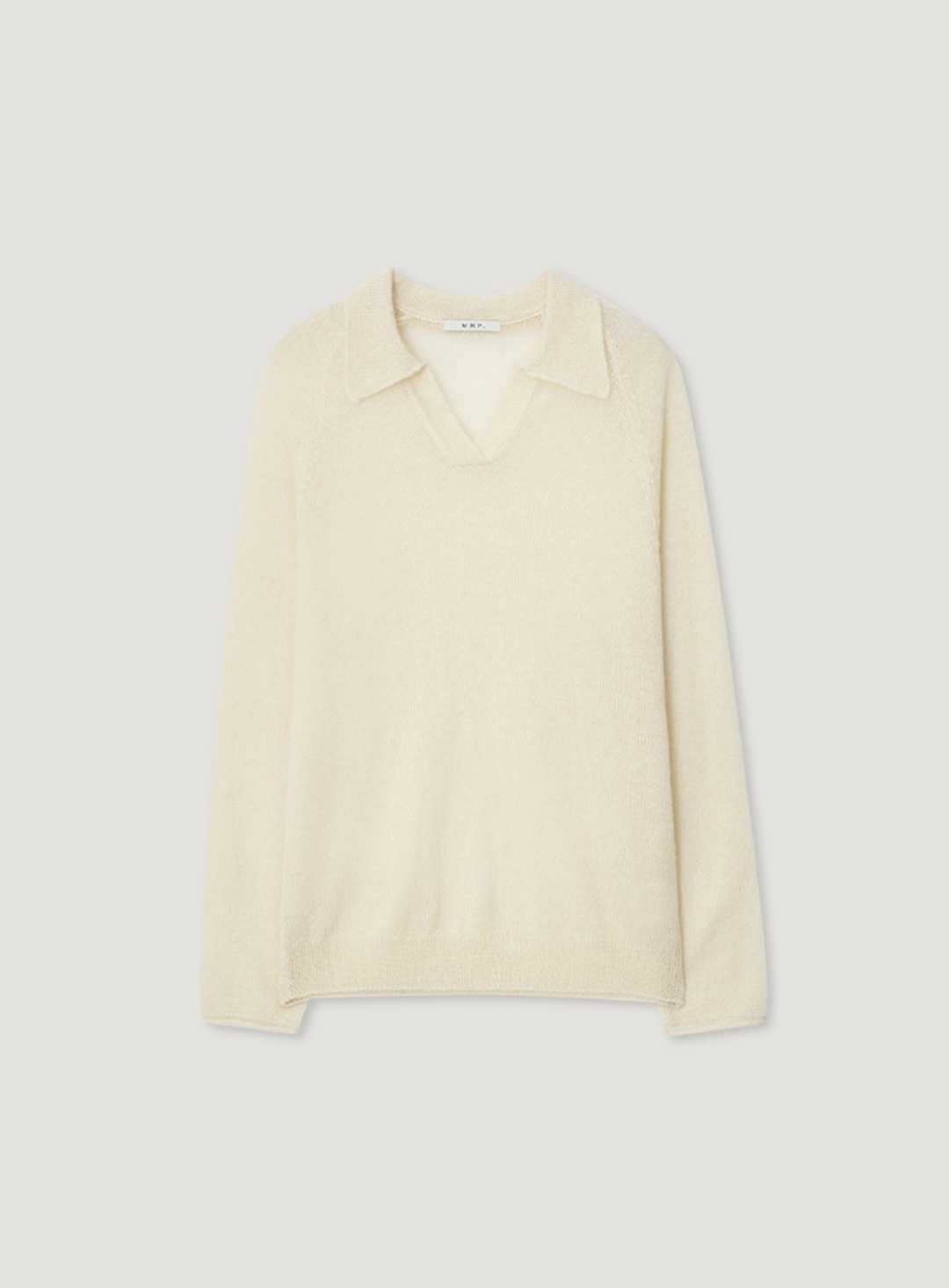 망고매니플리즈 PACA COLLAR KNIT_OAT CREAM 상품 이미지 1