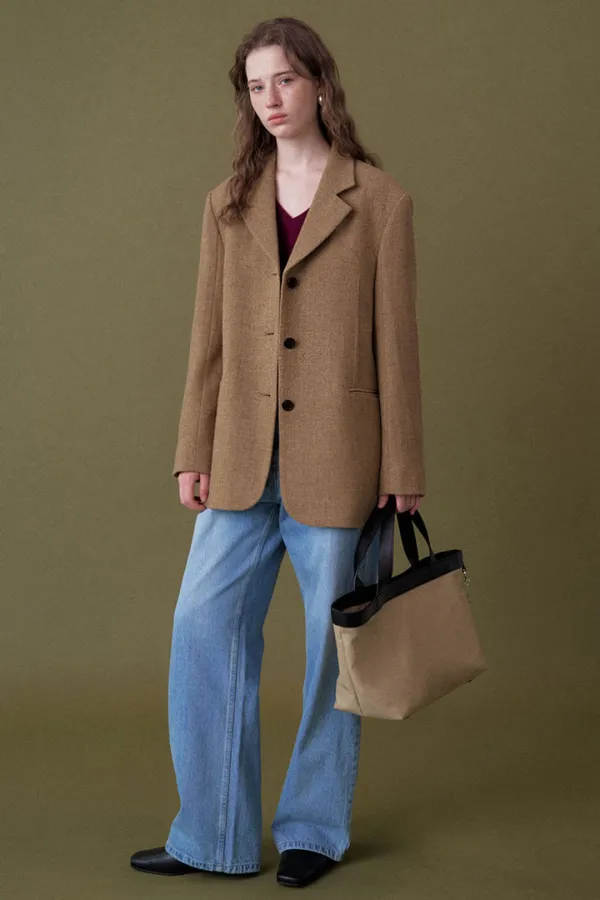 rohmer classic 3-button single jacket_camel