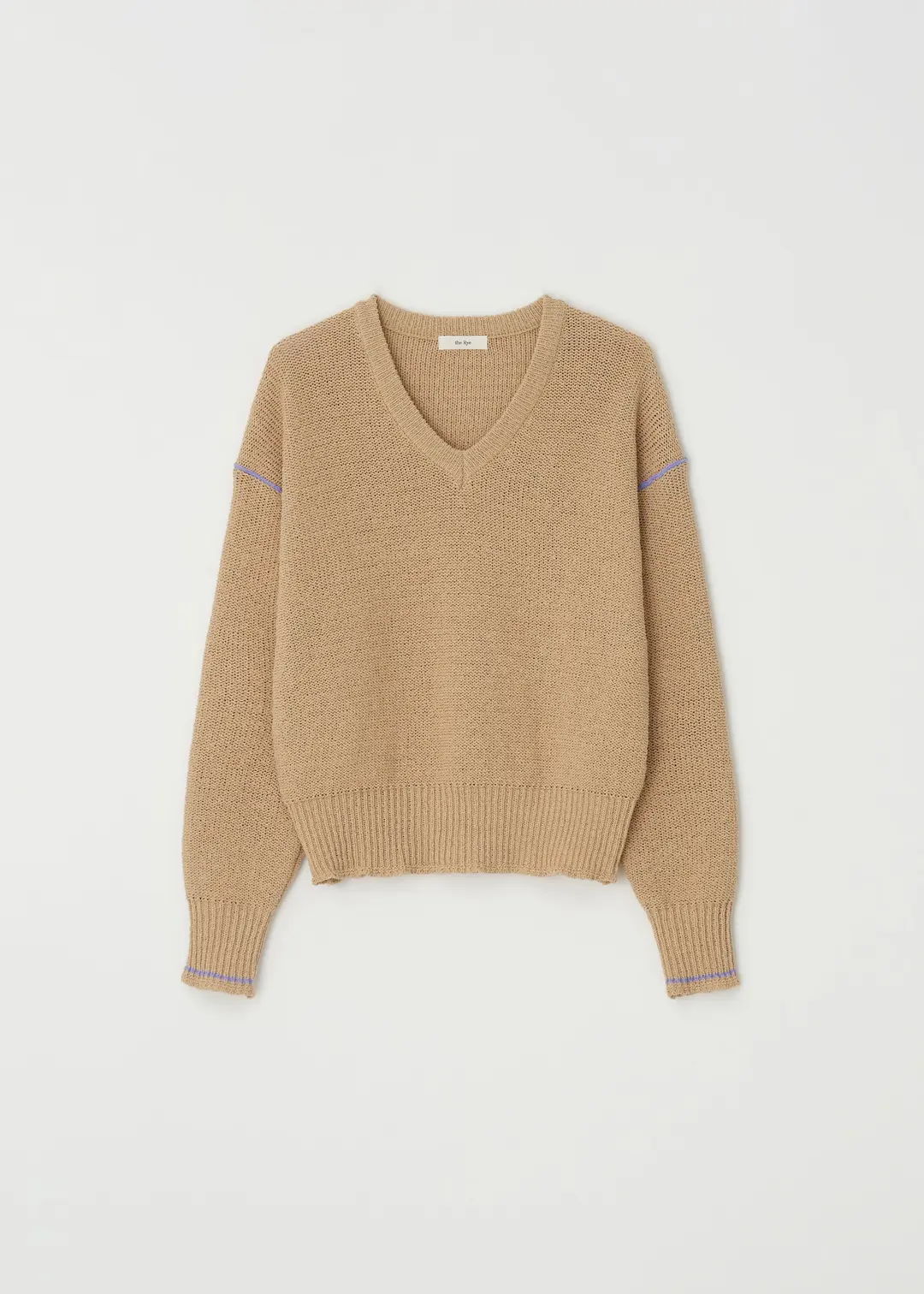 더라이 Stitch V-neck Knit(Coral) 상품 이미지 1