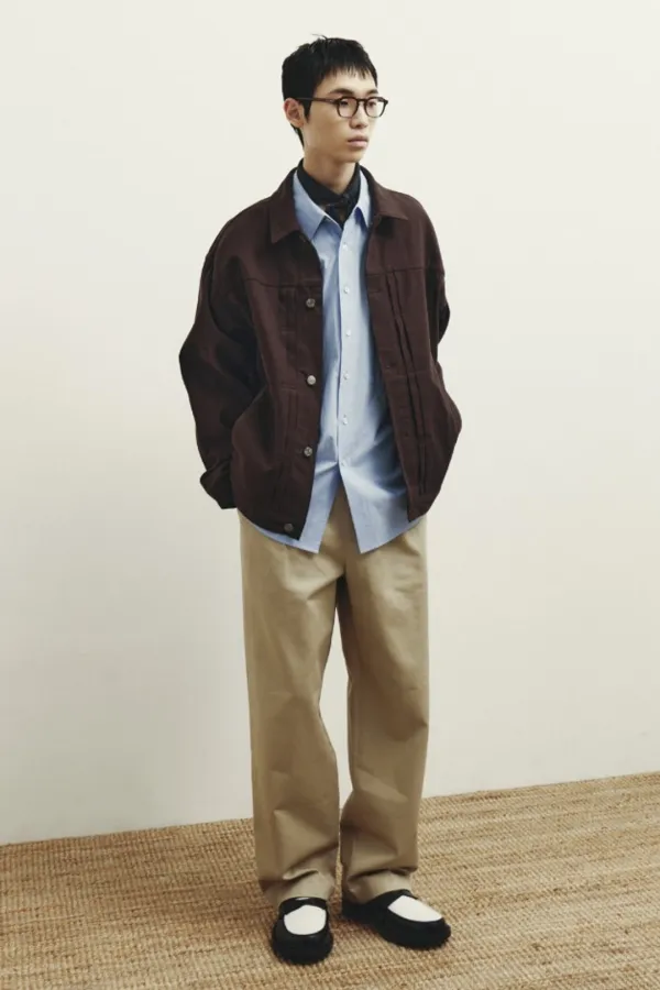2-pleated Chino Pants