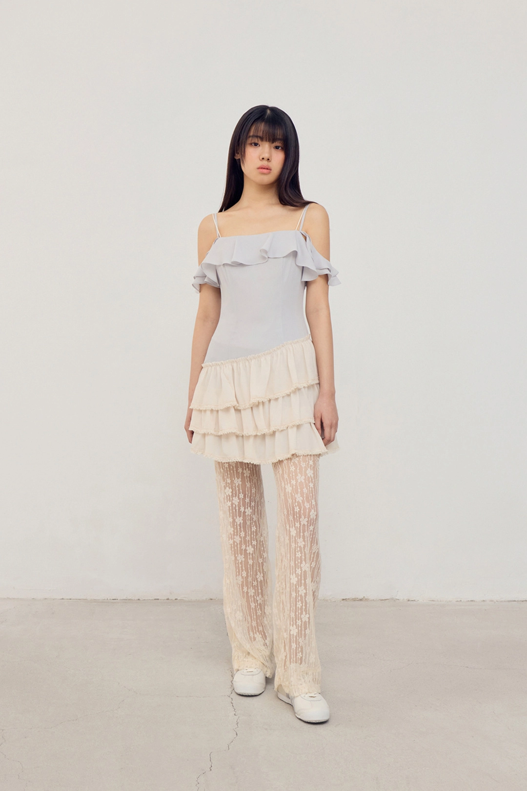 플레따 flétta 83 (Diagonal Frill Dress) 상품 이미지 1