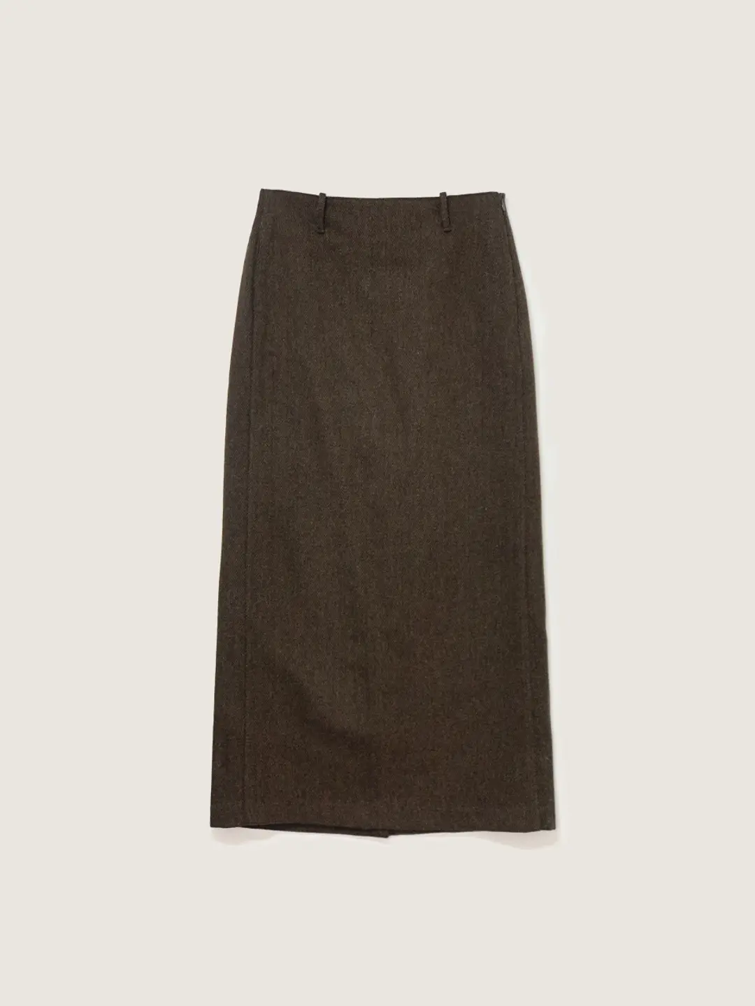 Wool maxi skirt