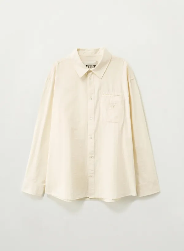 Light Weight Cotton Shirt - Cream