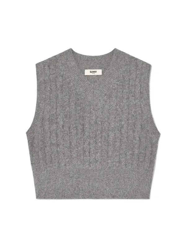 G CLASSIC WOOL MINI VEST (GRAY)