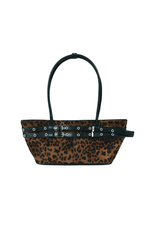미니 벨티드 보트 백 mini belted boat bag (leopard)