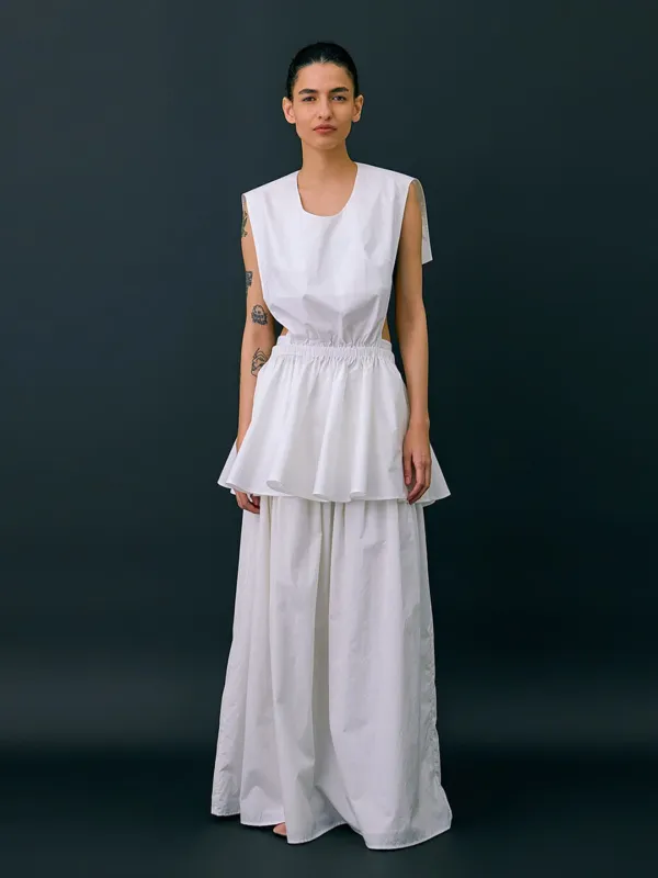 Sailor Collar Layered Top_White