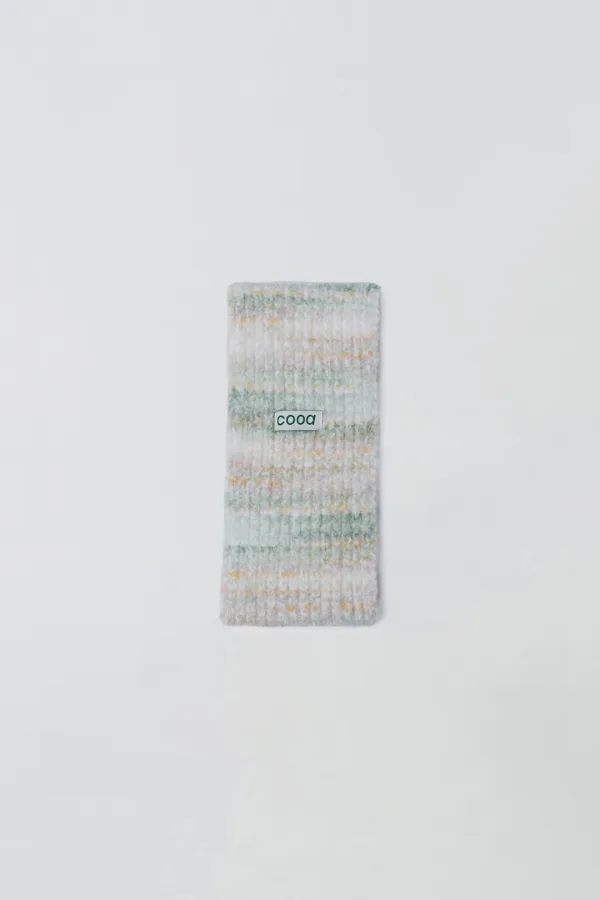 STRIPE HAIR BAND_GREEN MIX