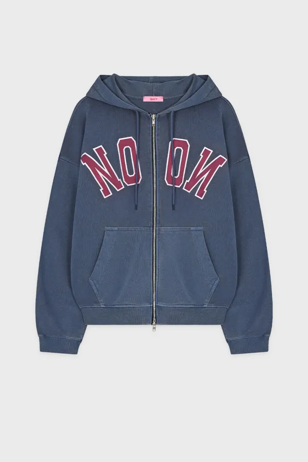 Pigment Noon Hoodie Zip-Up (Navy)