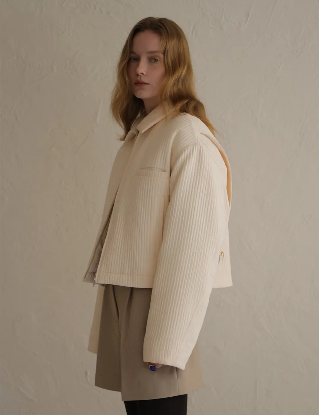 노미나떼 Mellow Padded Jacket (Cream Ivory) 상품 이미지 2