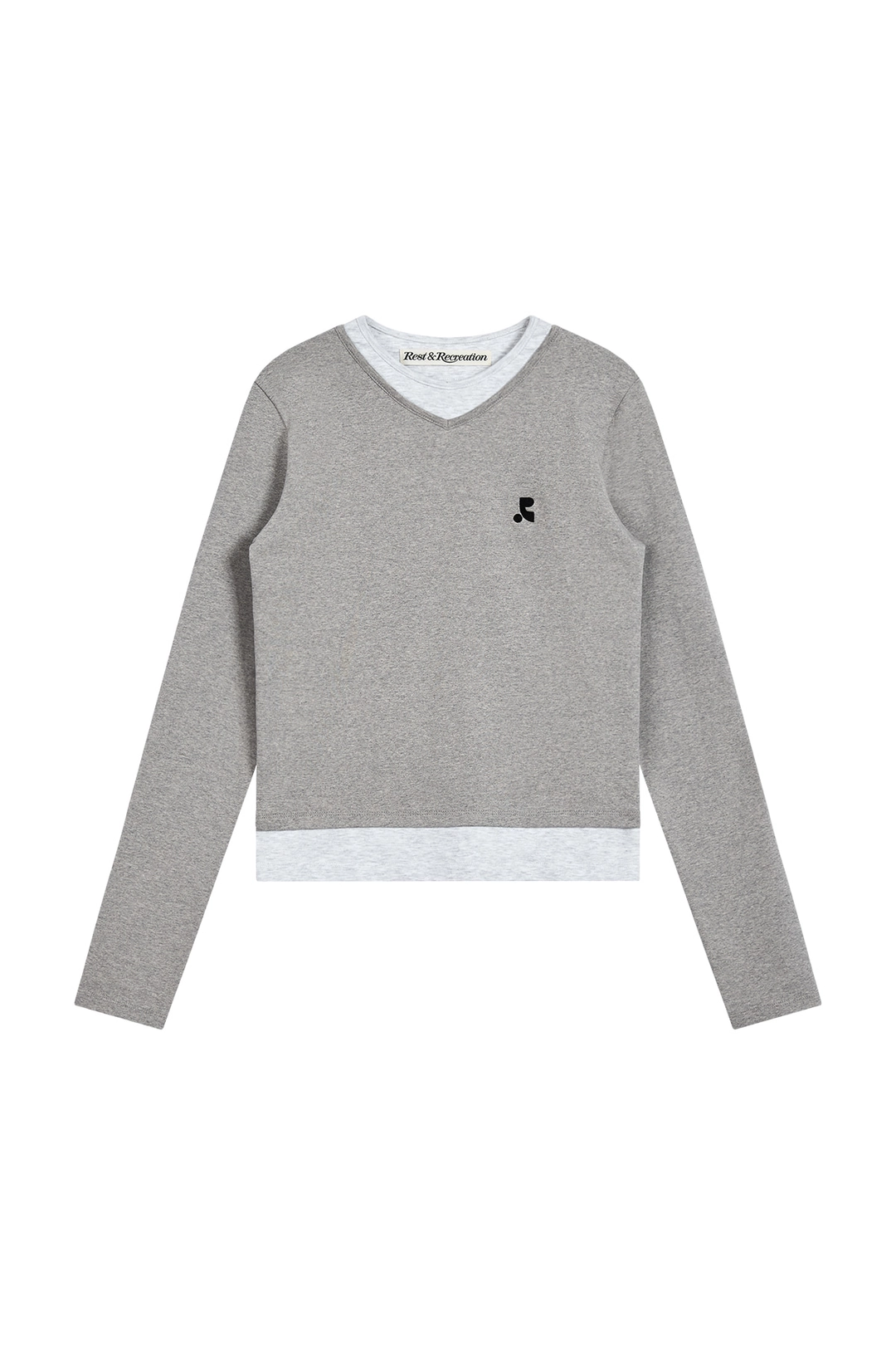 레스트앤레크레이션 LAYERED LONG SLEEVE - GREY 상품 이미지 1