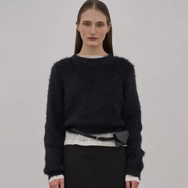 Fur Crewneck Sweater_2Color