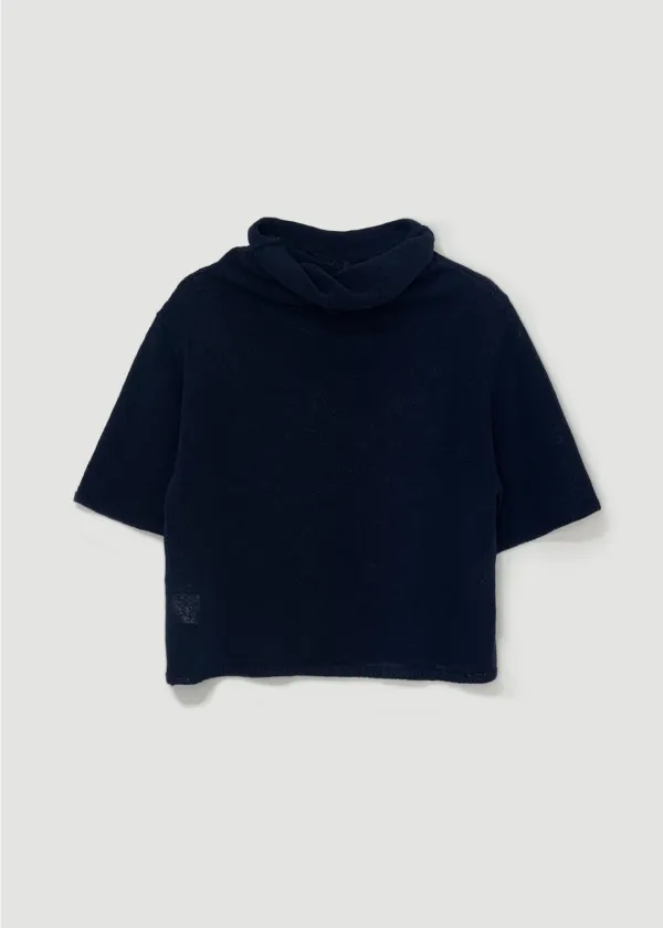 Loose turtleneck knit (네이비)
