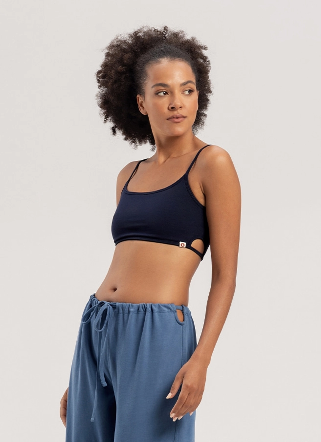 부디무드라 Side cut bra top_Evening Blue 상품 이미지 3