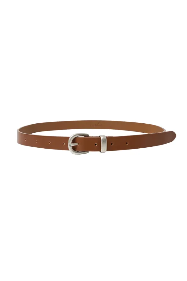 Via Leather belt (Camel brown)