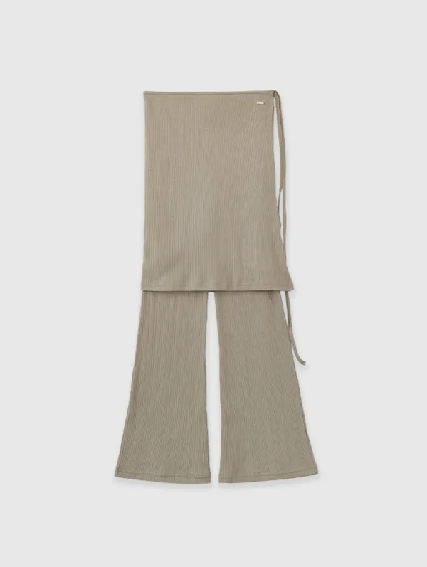 [Set] Pair Layer Pants (Natural Beige)