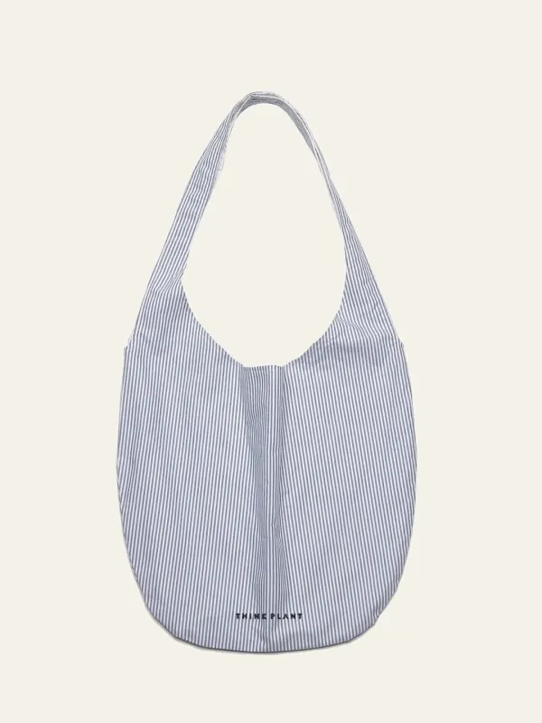 Olla Hobo Bag(Blue Stripe, Lined)