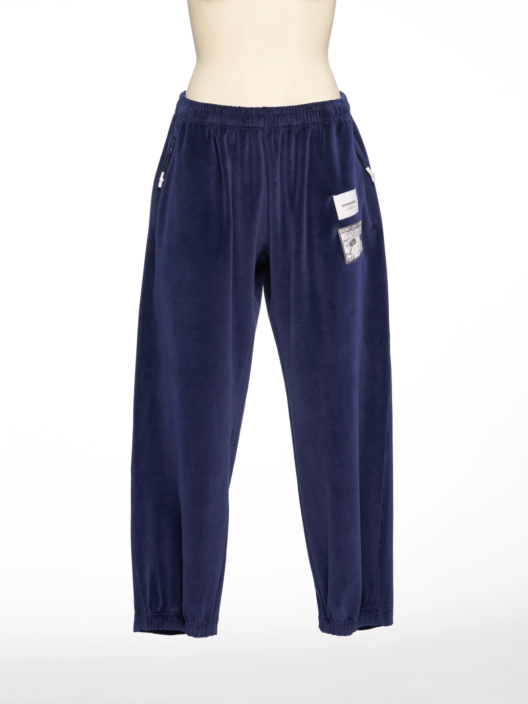 푸쉬버튼 FW26 NAVY VELOUR SWEAT PANTS 상품 이미지 1