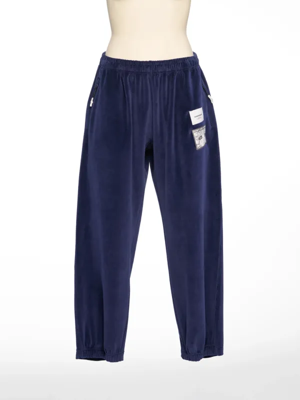 FW26 NAVY VELOUR SWEAT PANTS