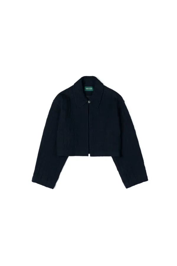 LINEN CROPPED JACKET