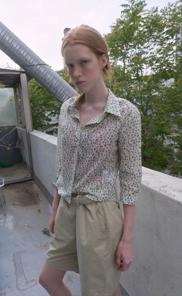 357. Petal Shirt _ Ivory