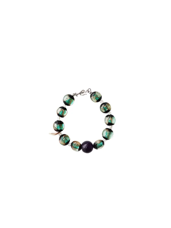 ROCA BRACELET TEAL GREEN