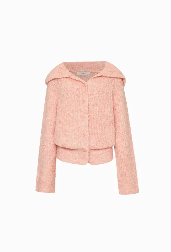 Nana Boucle Cardigan (Pink)