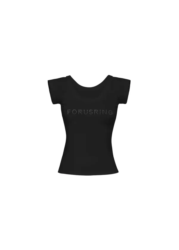 B.JEWEL LOGO TEE  [BLACK]