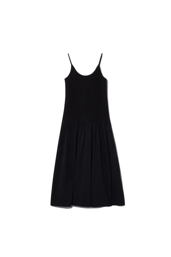 MELANGER MAXI DRESS [BLACK]