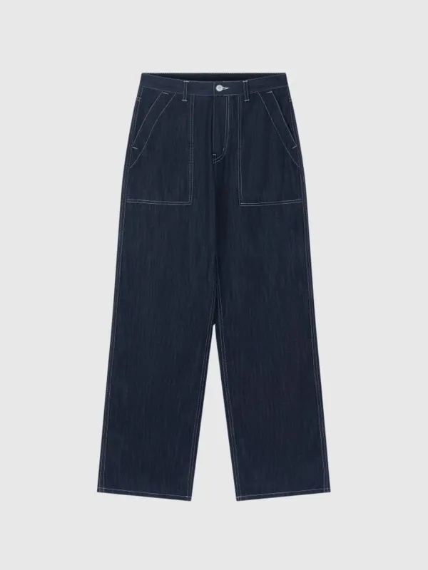 4TH / Fatigue Denim Pants (Indigo Blue)
