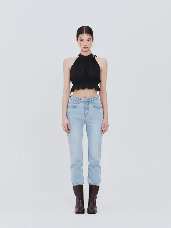 [한소희 착용]Clara top (Black)