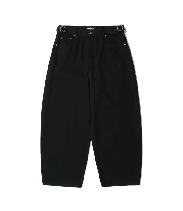 3star curved jeans[black]