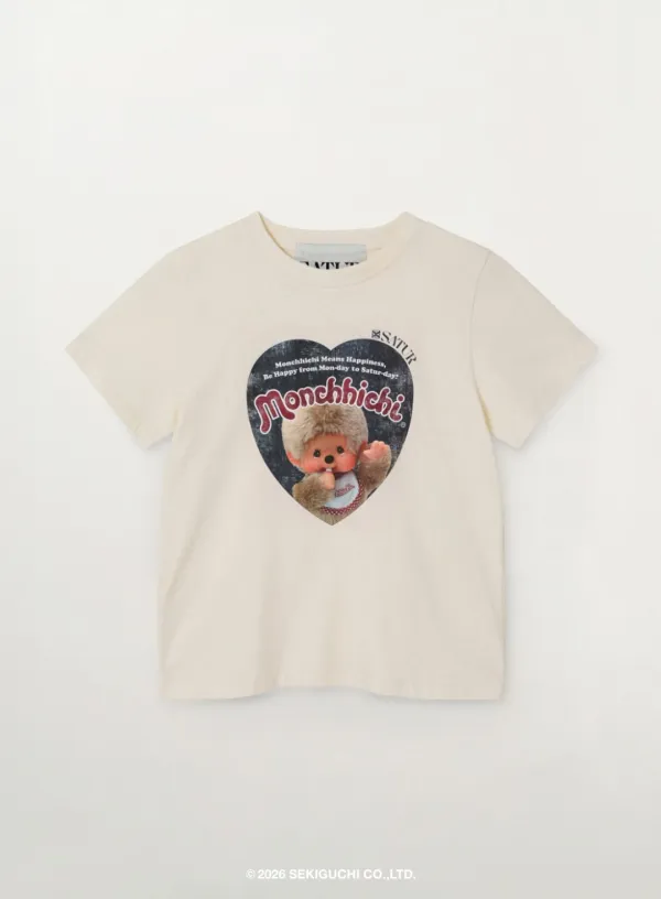 (W) Satur X Monchhichi Saturday Mood T-Shirt - Cream