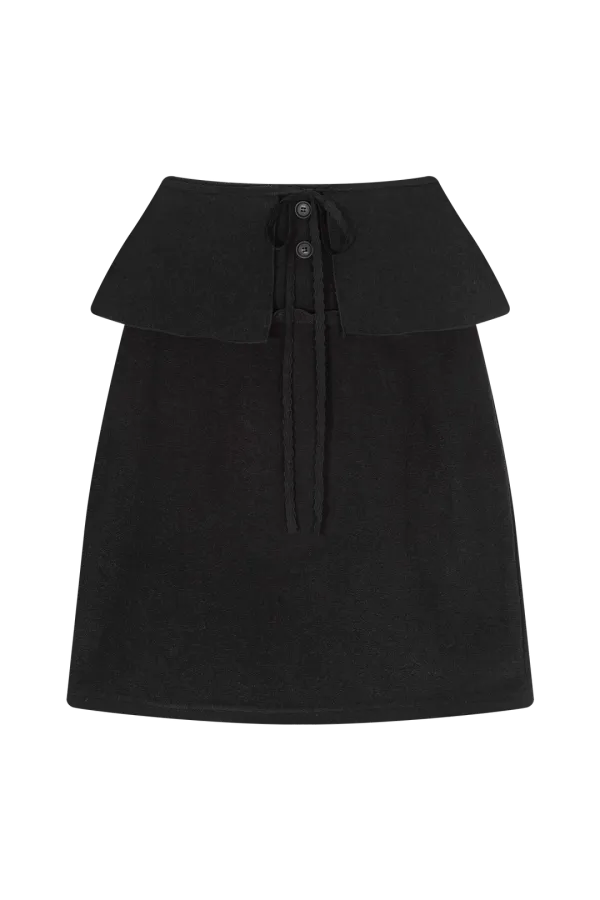 Boucle wrap skirt