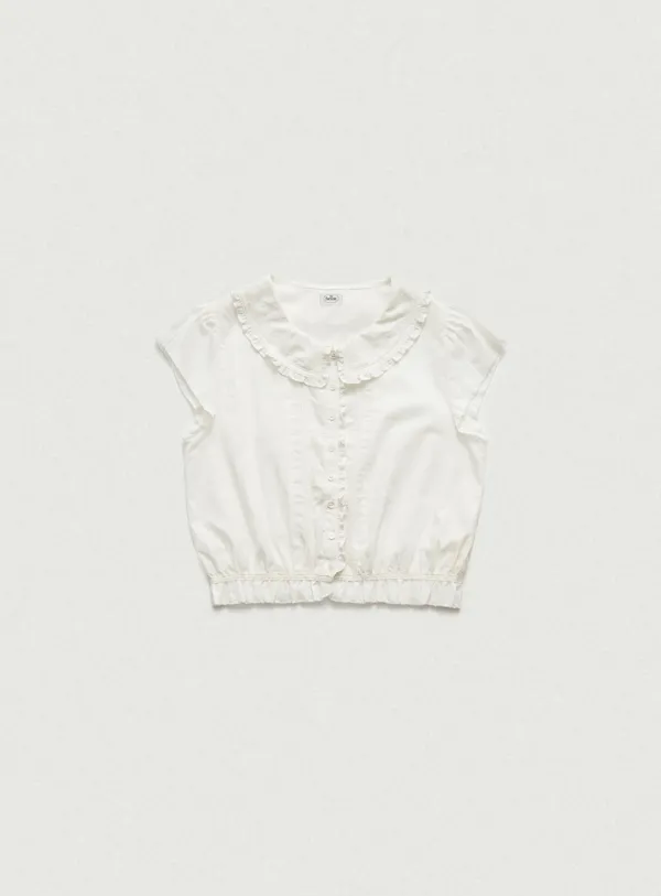 Daina Ruffle Collar Blouse
