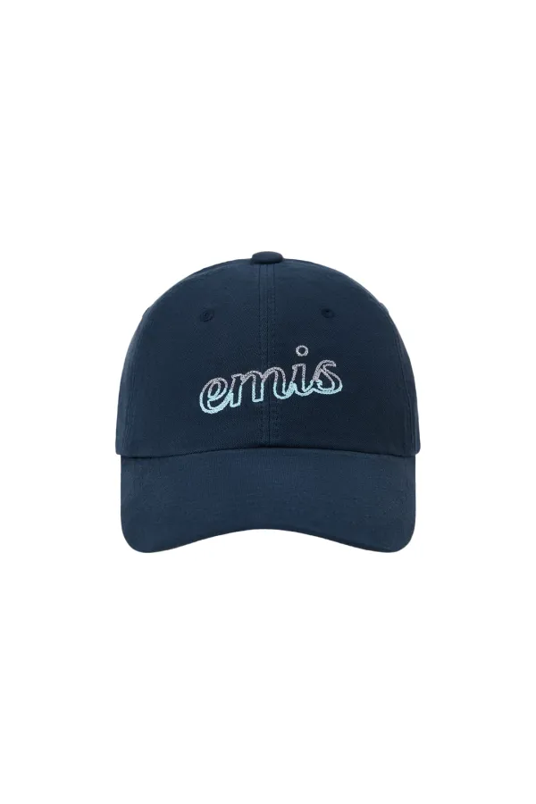CHAIN STITCH BALL CAP-NAVY