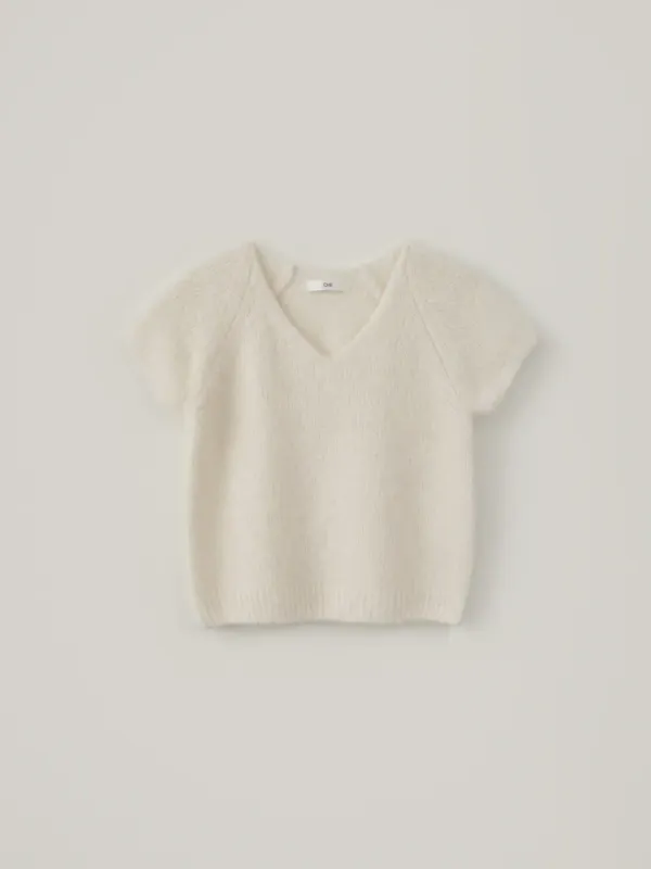 Mont Short Sleeve Knit - Ivory