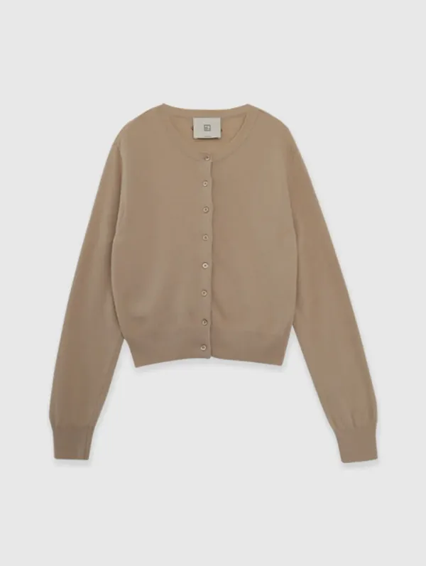 21st 재입고 [Cashmere] Basic Wool Cardigan (Beige)