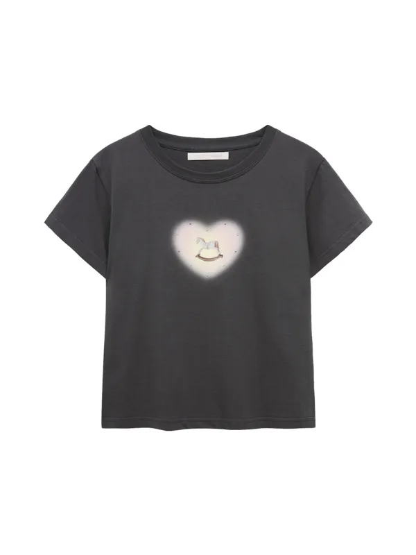 PONY HOTFIX T-SHIRT (CHARCOAL)