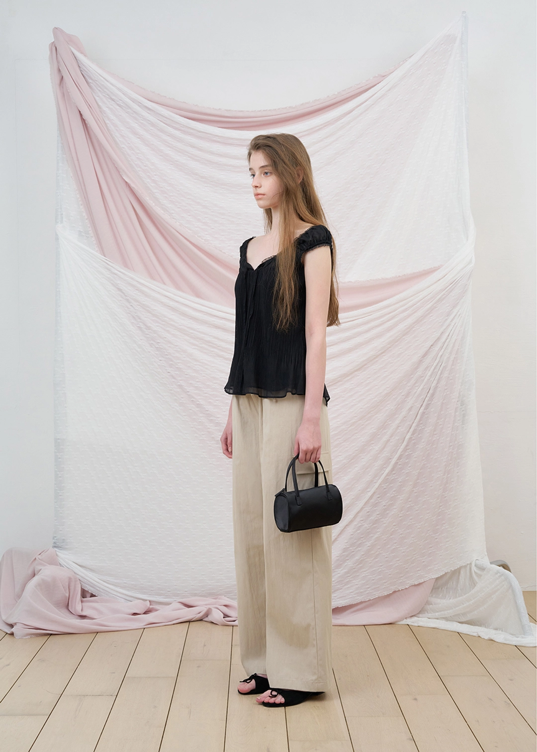 르베인 Anna Satin Bag (Black) 상품 이미지 2