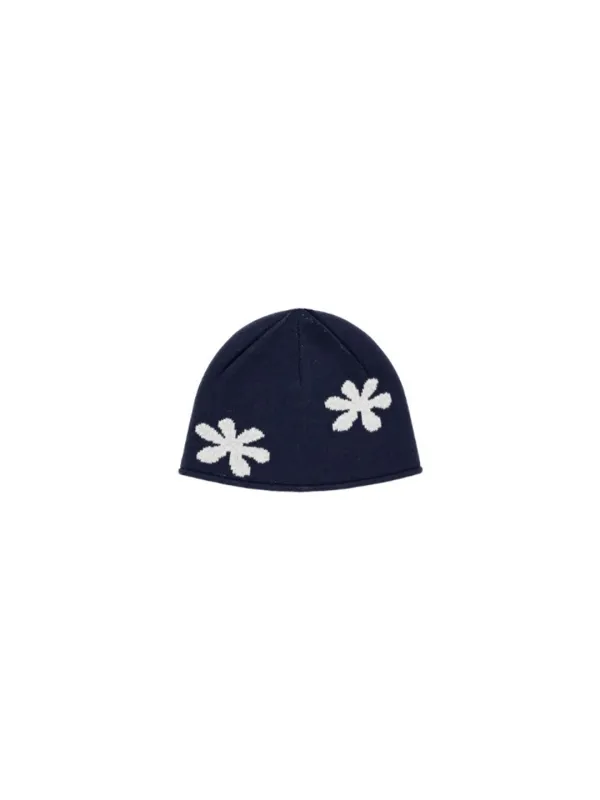 Daisy Rollup Beanie Navy_F263HT12