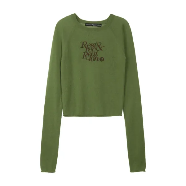 RAGLAN LONG SLEEVE KNIT - KHAKI