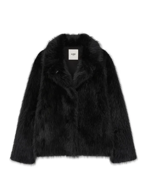 G MIX FUR JACKET (BLACK)