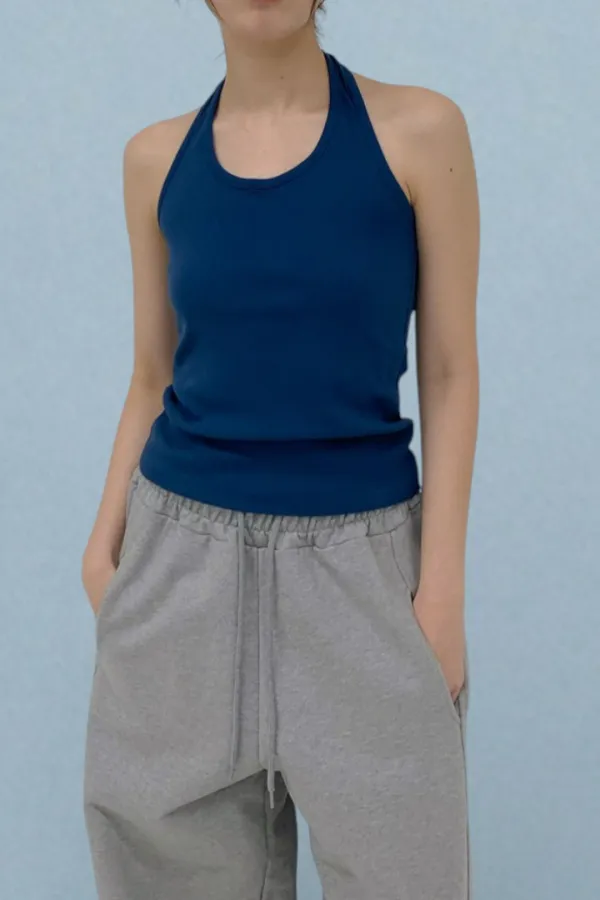 Core Halter Top / Blue