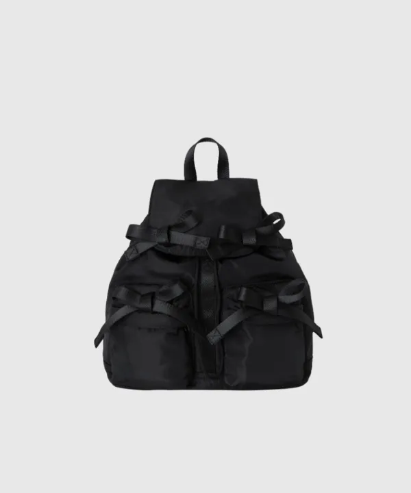Double ribbon bag (Black)