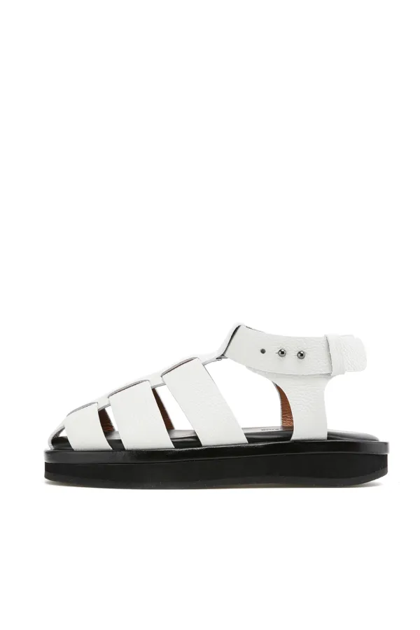 Gladiator Sandal, White