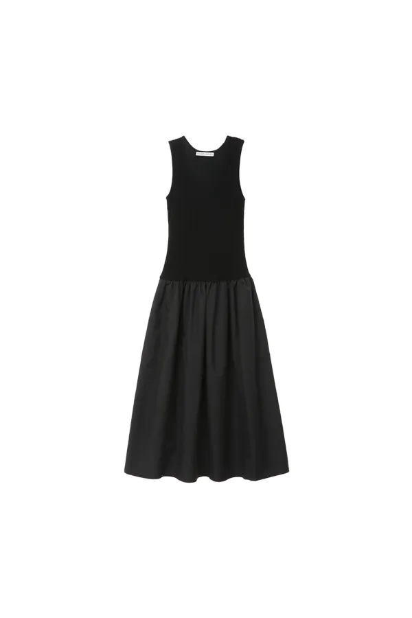 Knited Blooming Dress, Black