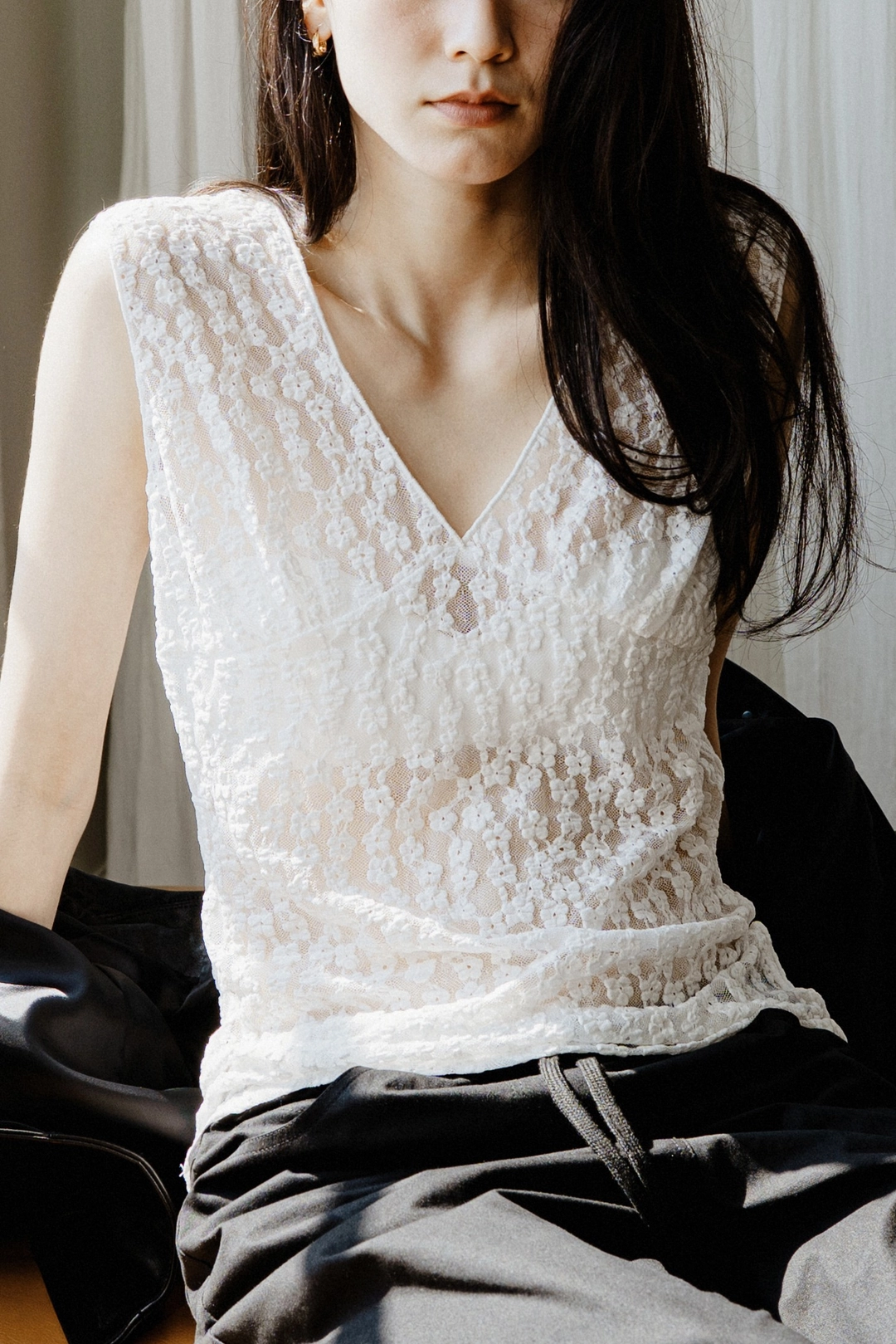 스앨더 22707_Lace layered sleeveless top TD 상품 이미지 2