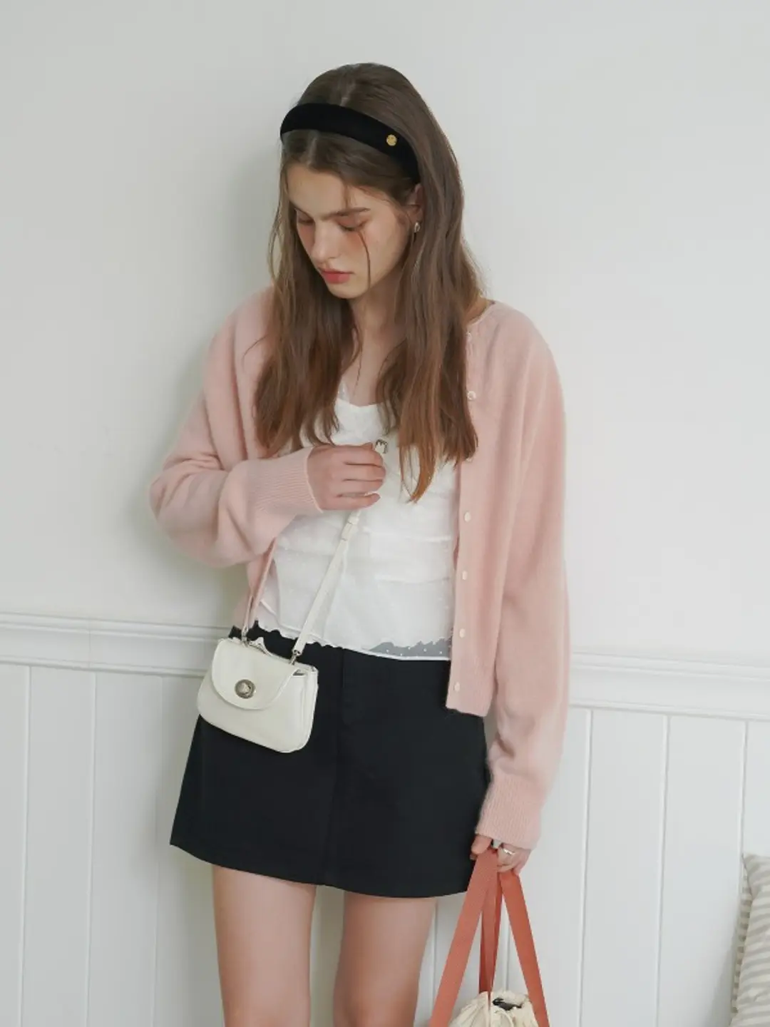 오브히 미뇽 미니 크로스백 Mignon Mini Cross Bag_Ivory 상품 이미지 1