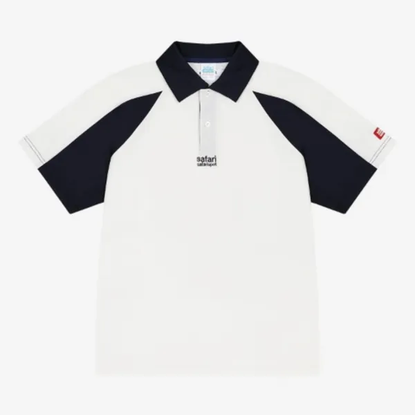 AUTHENTIC TABLE TENNIS TRAINNE TEE (WHITE/NAVY)